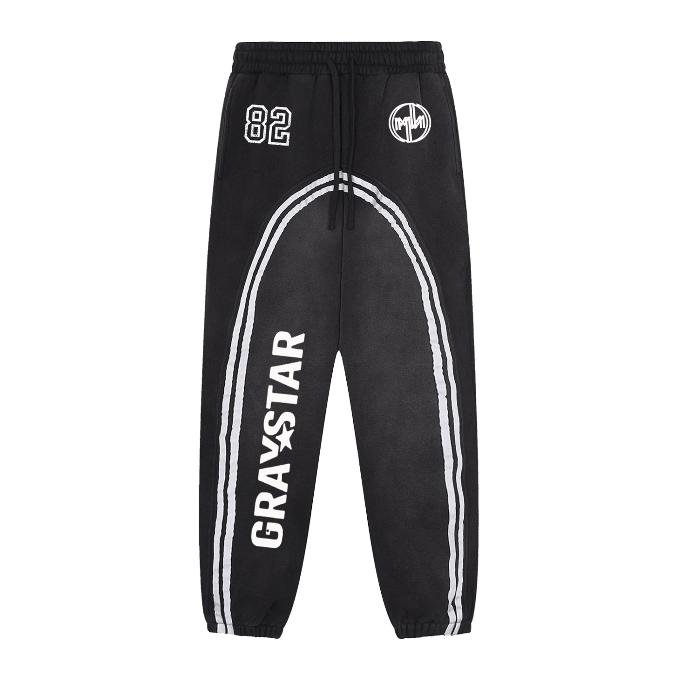 Sun Fade Contrast Tape Fleece Jogged Sweatpants