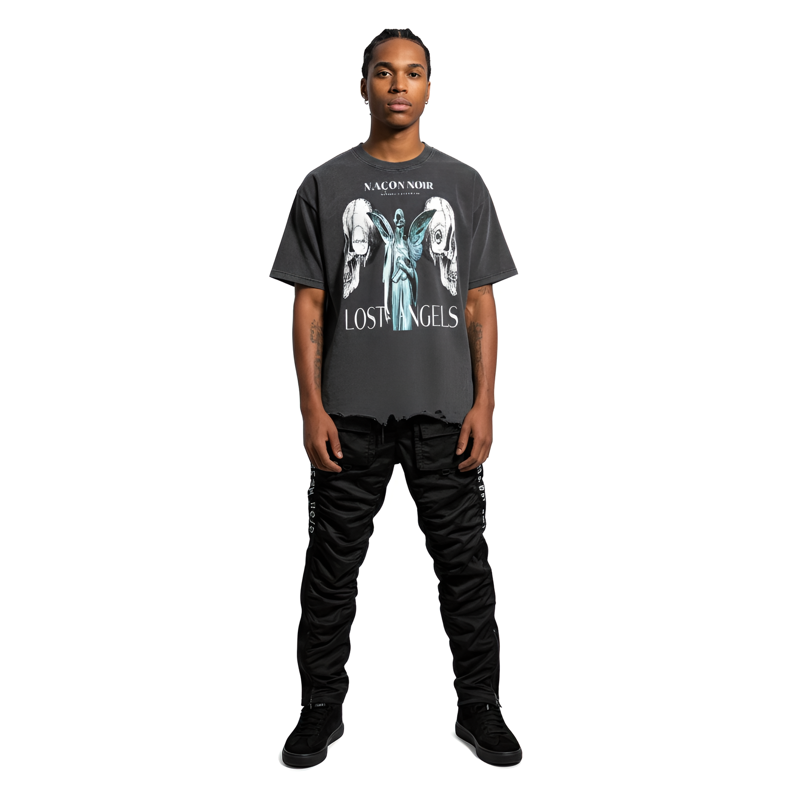 Washed Raw-Hem Boxy T-shirt