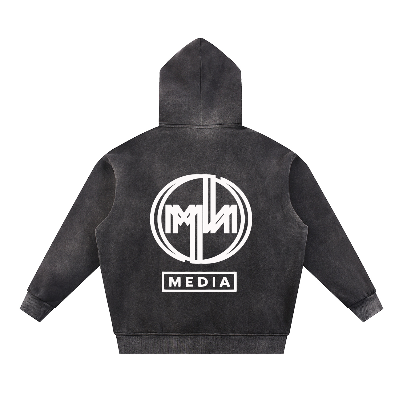 Sun Fade Contrast Tape Fleece Hoodie